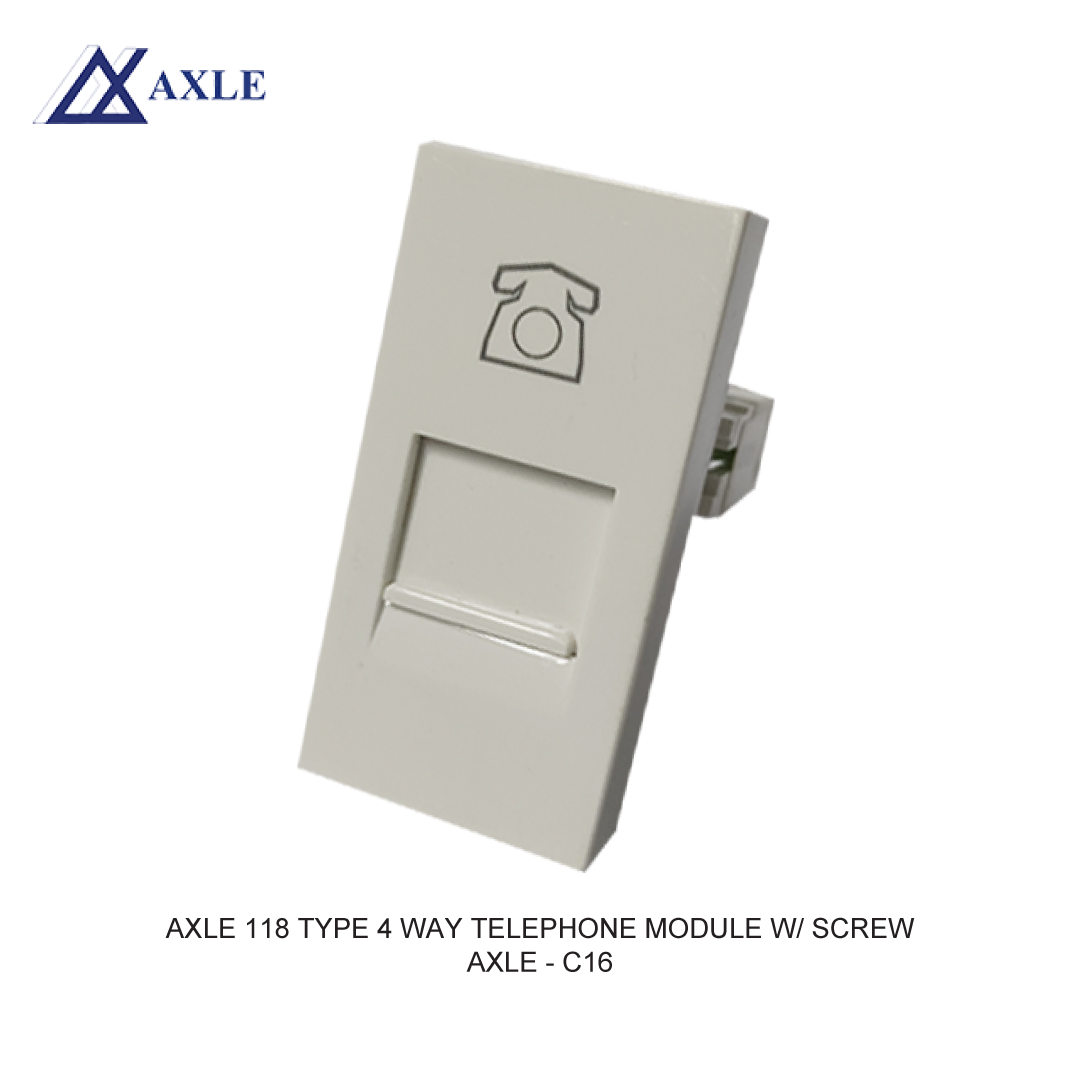 AXLE 118 TYPE 4 WAY TELEPHONE MODULE W/ SCREW