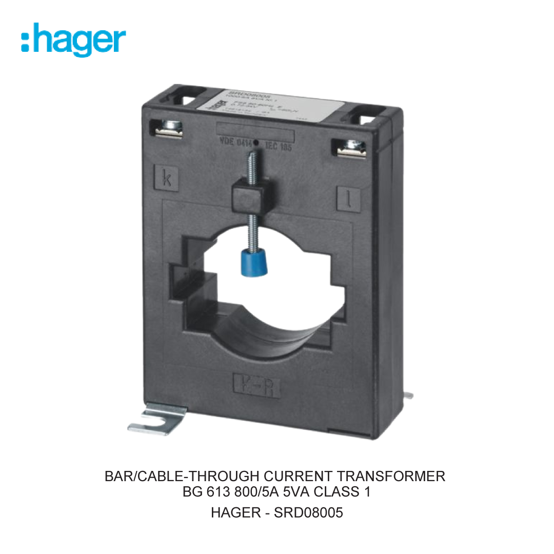 BAR/CABLE-THROUGH CURRENT TRANSFORMER BG 613 800/5A 5VA CLASS 1