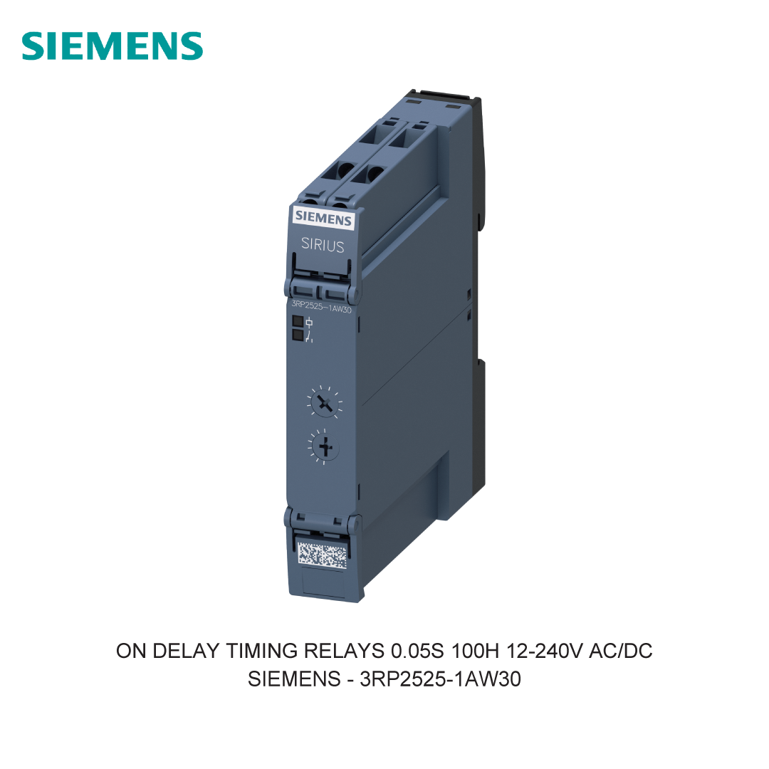 ON DELAY TIMING RELAYS 0.05S 100H 12-240V AC/DC