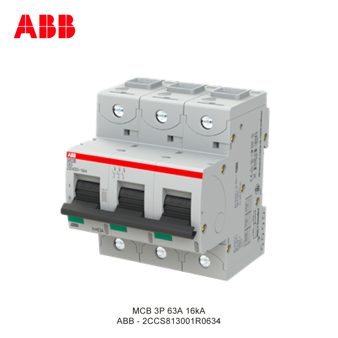 MCB 3P 63A 16kA KURVA C