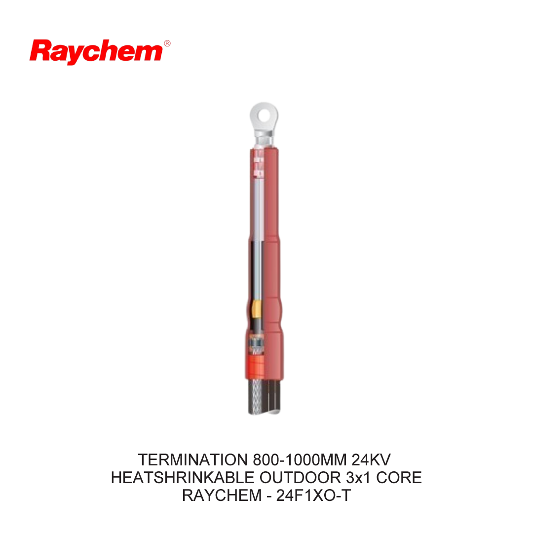 TERMINATION 800-1000MM 24KV HEATSHRINKABLE OUTDOOR 3x1 CORE