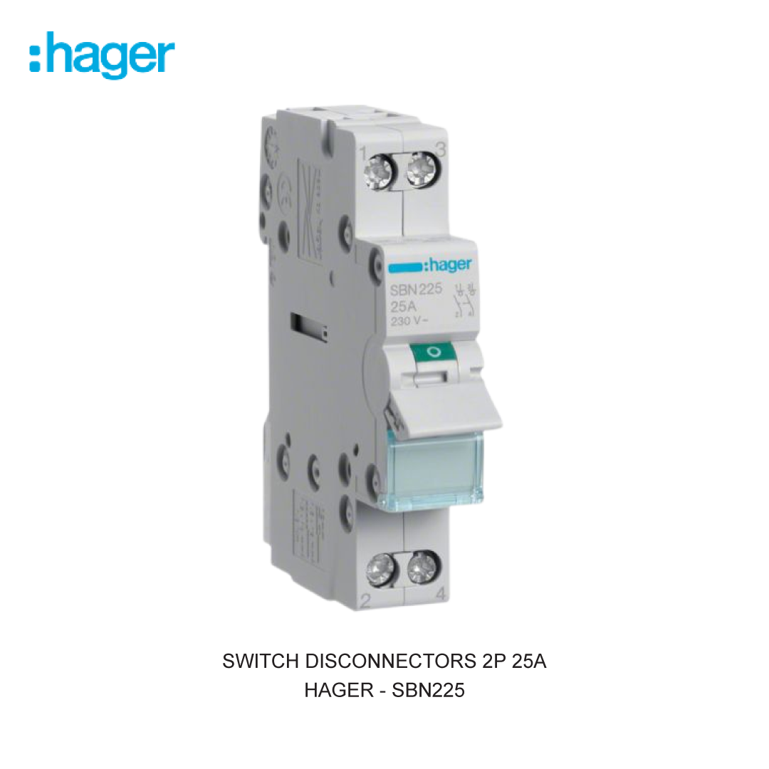 SWITCH DISCONNECTORS 2P 25A