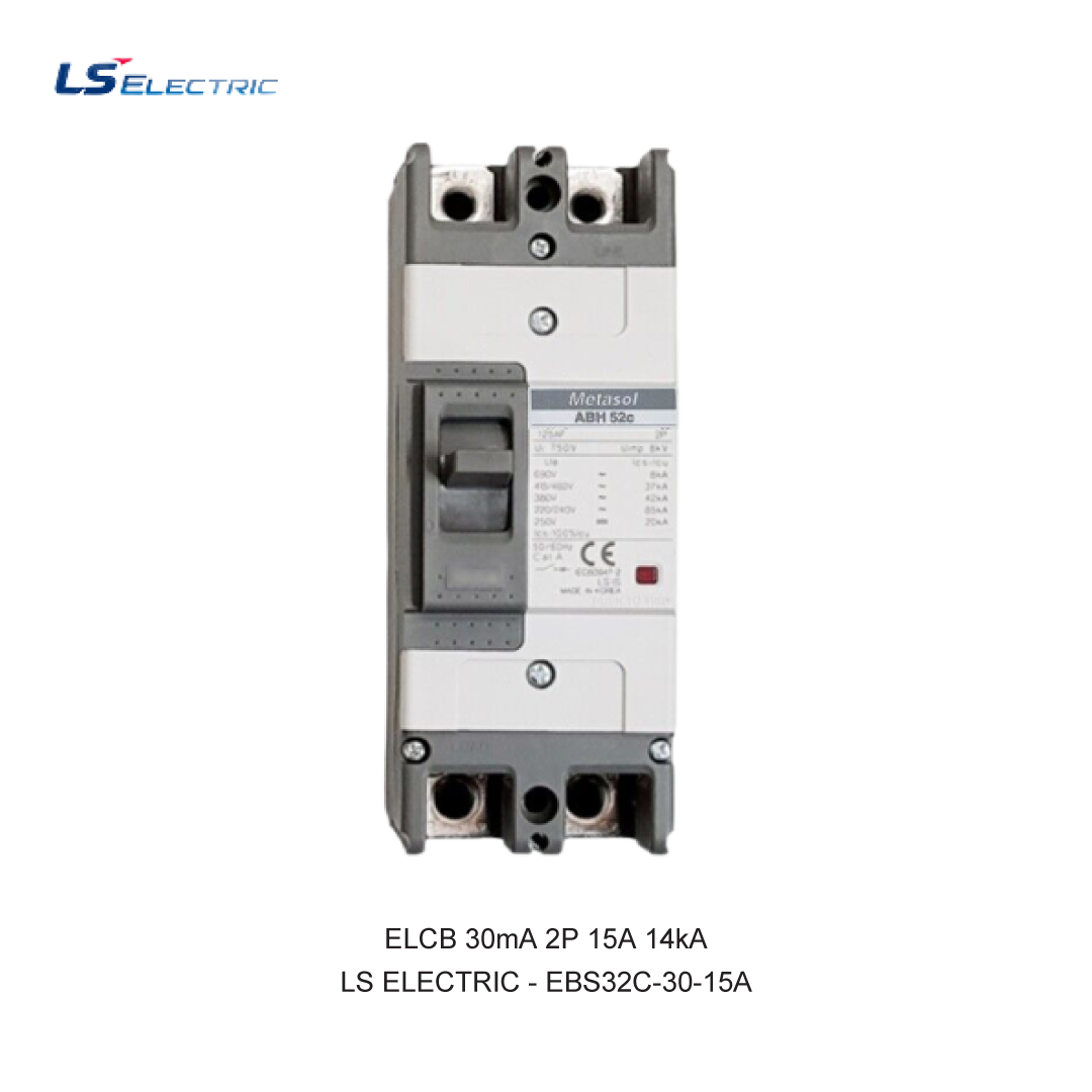ELCB 30mA 2P 15A 14kA