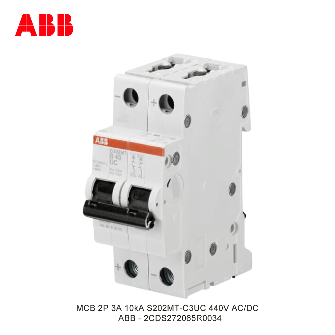 MCB 2P 3A 10kA CURVA C