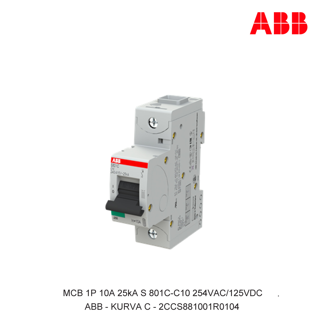 MCB 1P 10A 25kA CURVA C