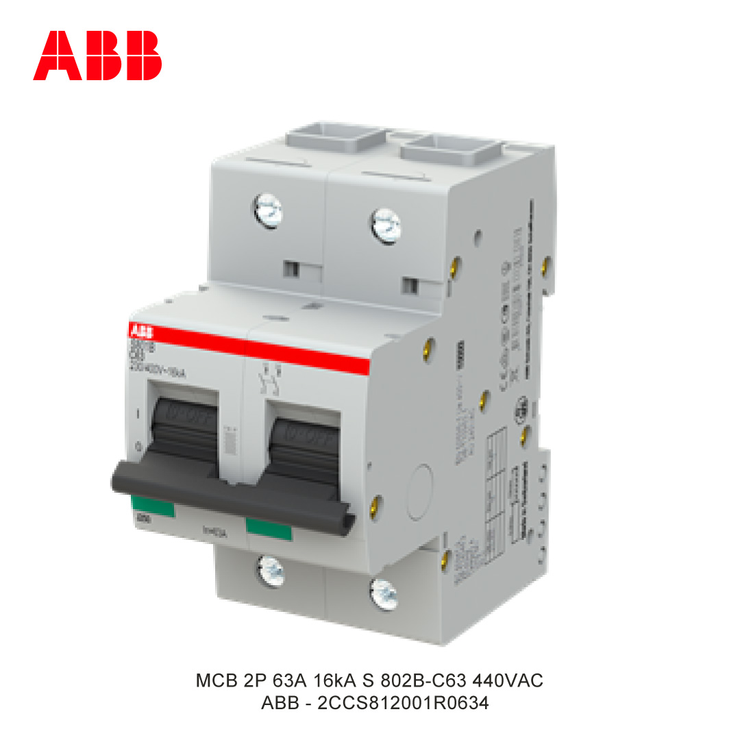 MCB 2P 63A 16kA CURVA C