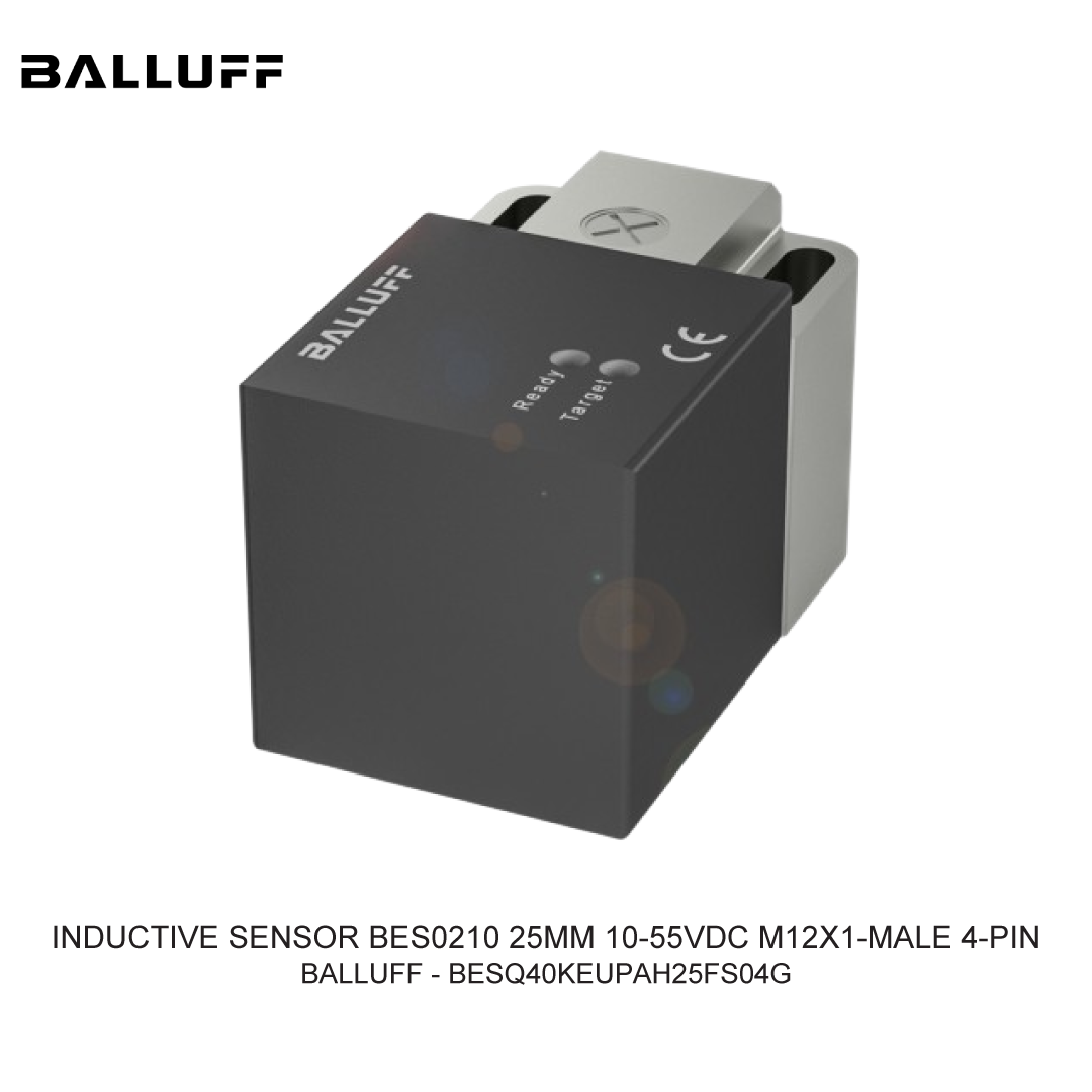 INDUCTIVE SENSOR BES0210 25MM 10-55VDC M12X1-MALE 4-PIN
