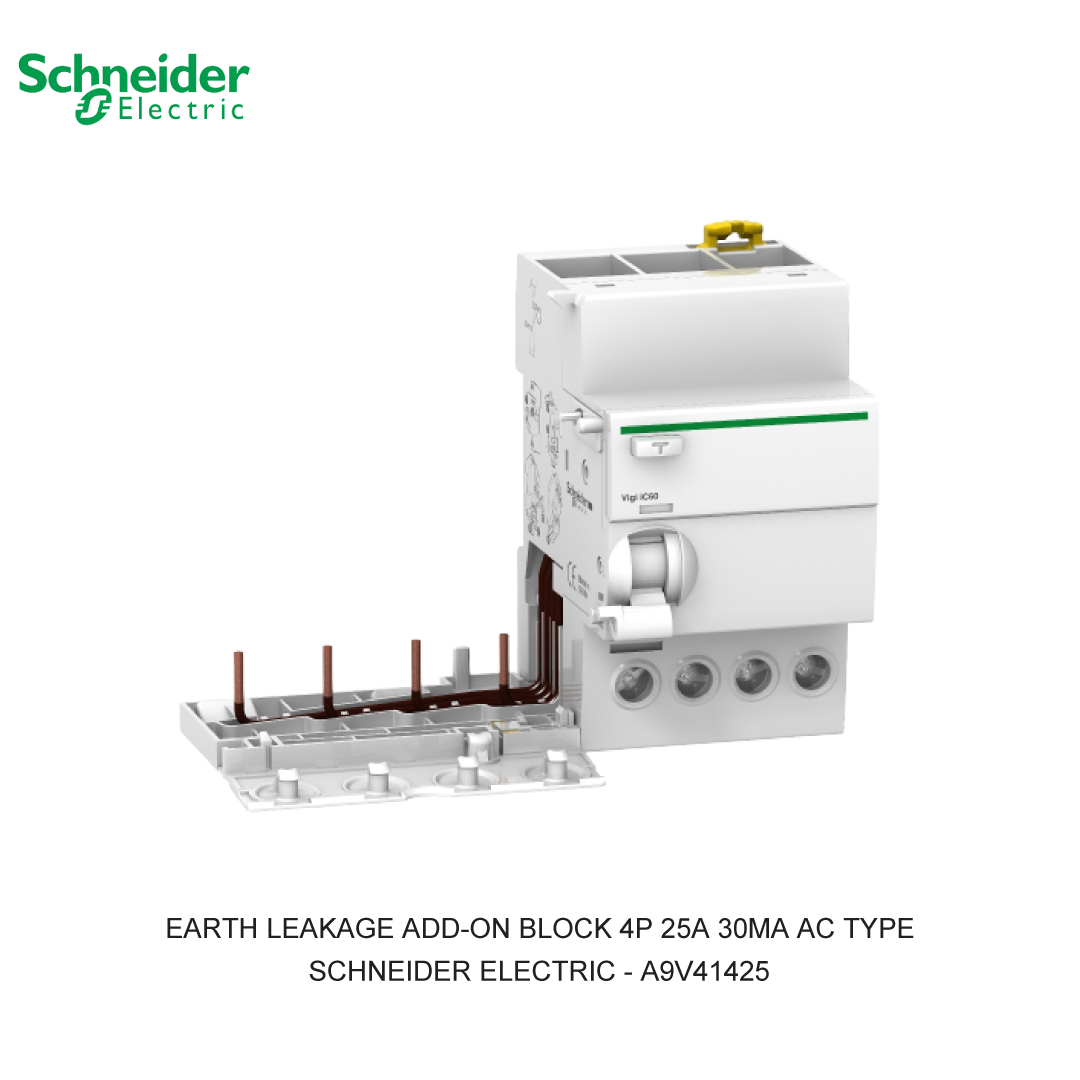EARTH LEAKAGE ADD-ON BLOCK 4P 25A 30MA AC TYPE