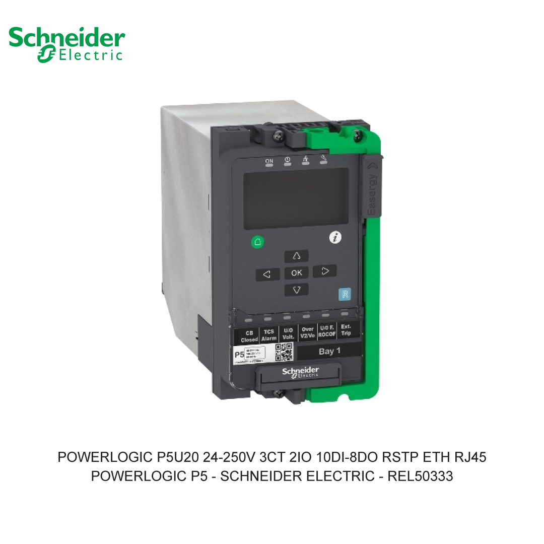 POWERLOGIC P5U20 24-250V 3CT 2IO 10DI-8DO RSTP ETH RJ45