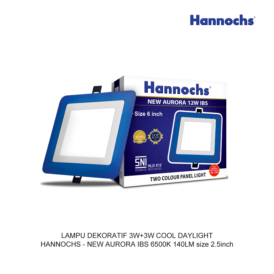 LED DECORATIVE 3W+3W COOL DAYLIGHT HANNOCHS