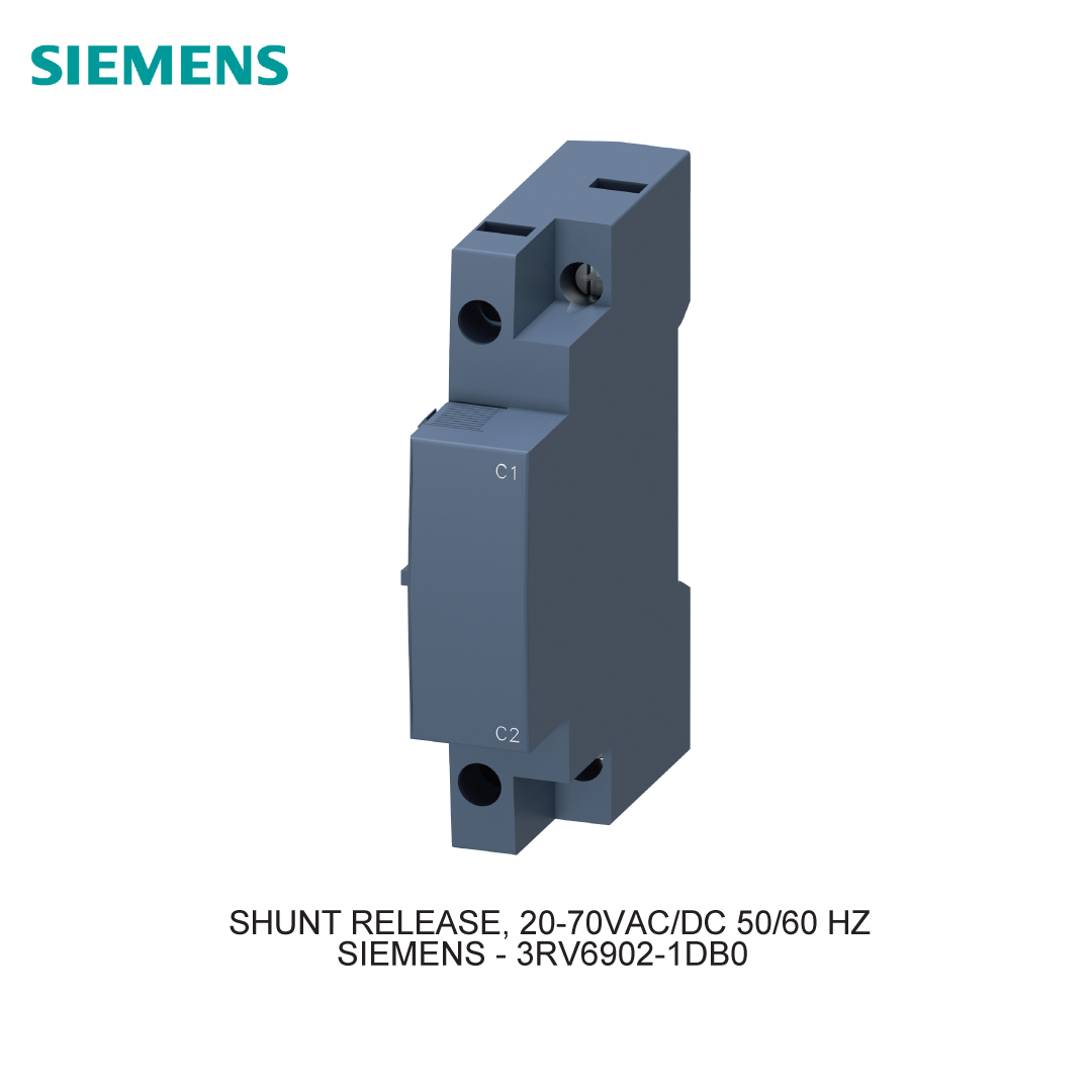 SHUNT RELEASE, 20-70V AC/DC 50/60 HZ