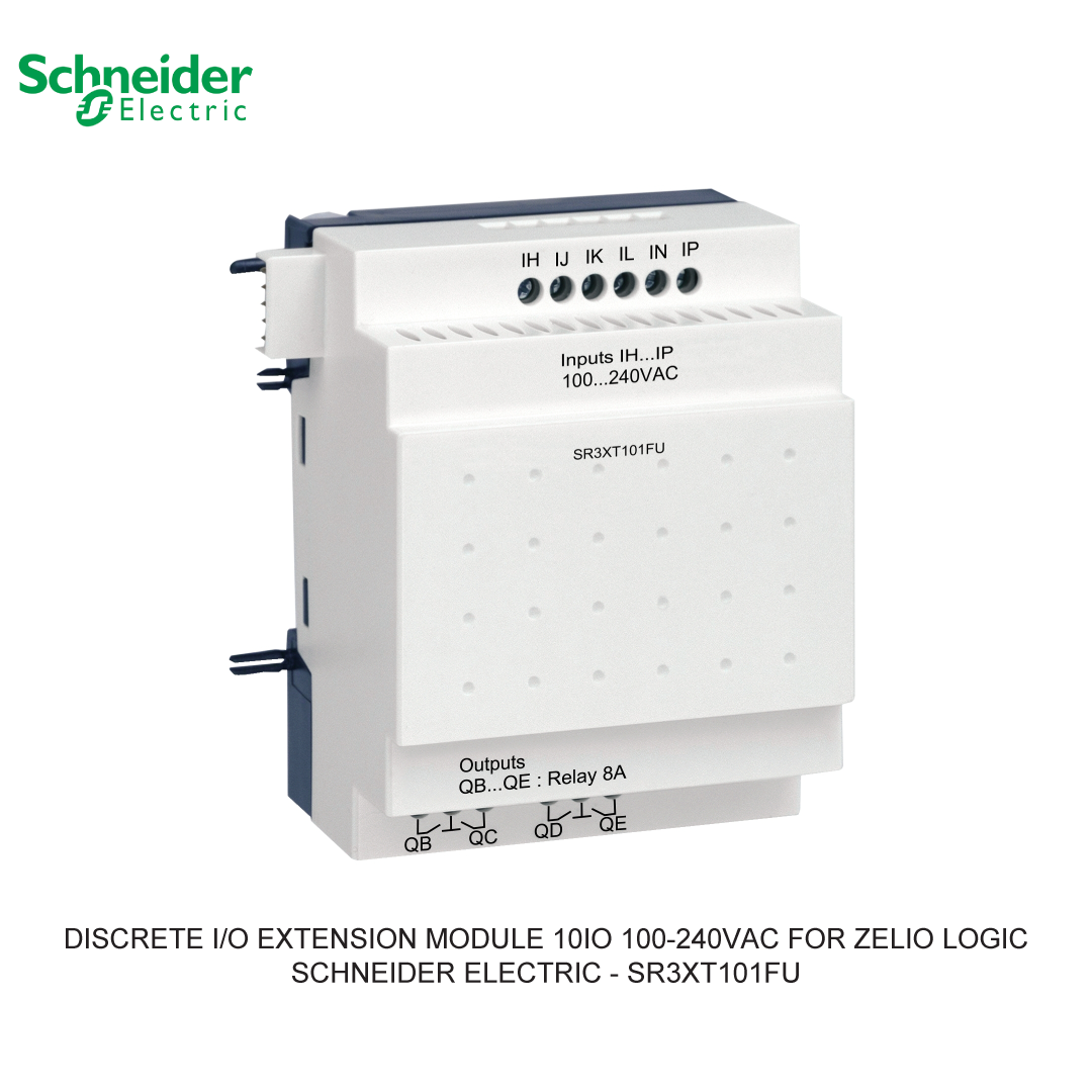 DISCRETE I/O EXTENSION MODULE 10IO 100-240VAC FOR ZELIO LOGIC