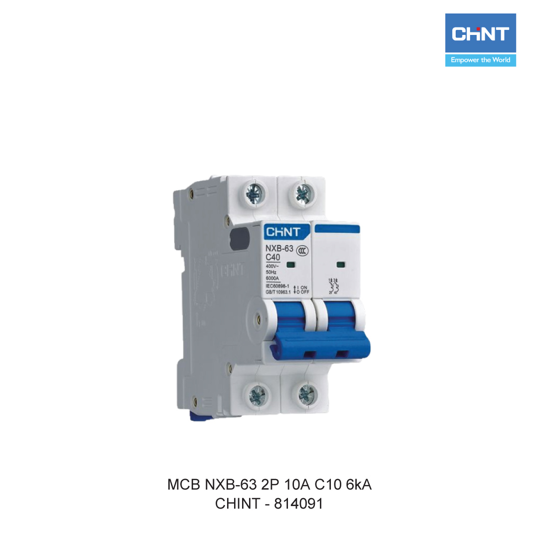 MCB NXB-63 2P 10A C10 6kA