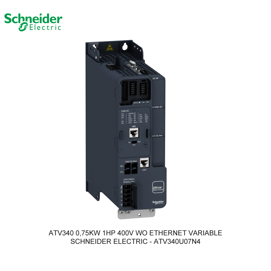 ATV340 0,75KW 1HP 400V WO ETHERNET VARIABLE
