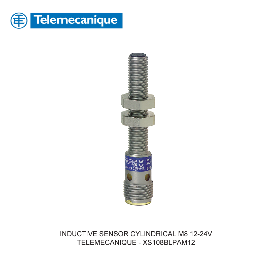 INDUCTIVE SENSOR CYLINDRICAL M8 12-24V