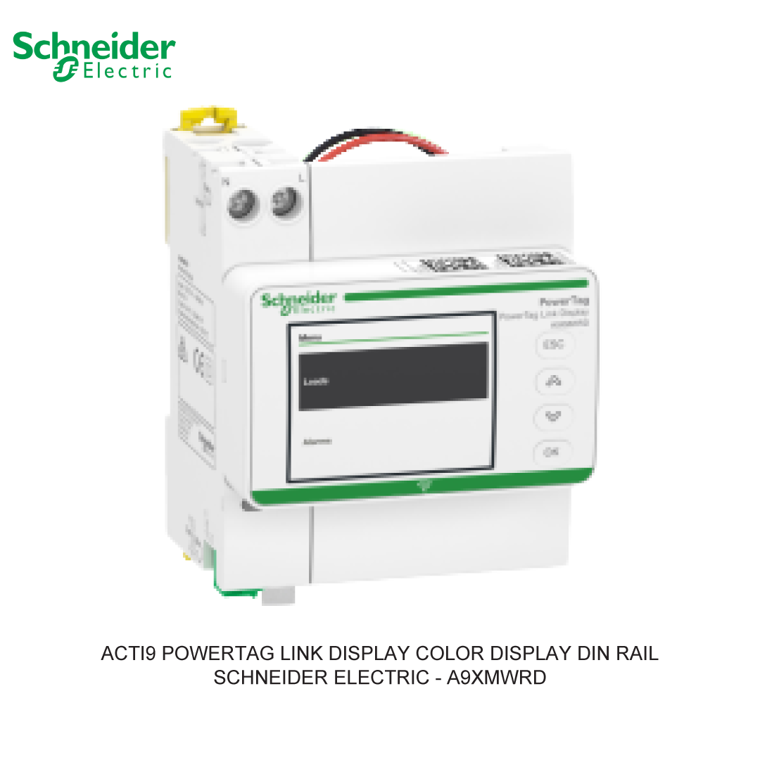 ACTI9 POWERTAG LINK DISPLAY COLOR DISPLAY DIN RAIL