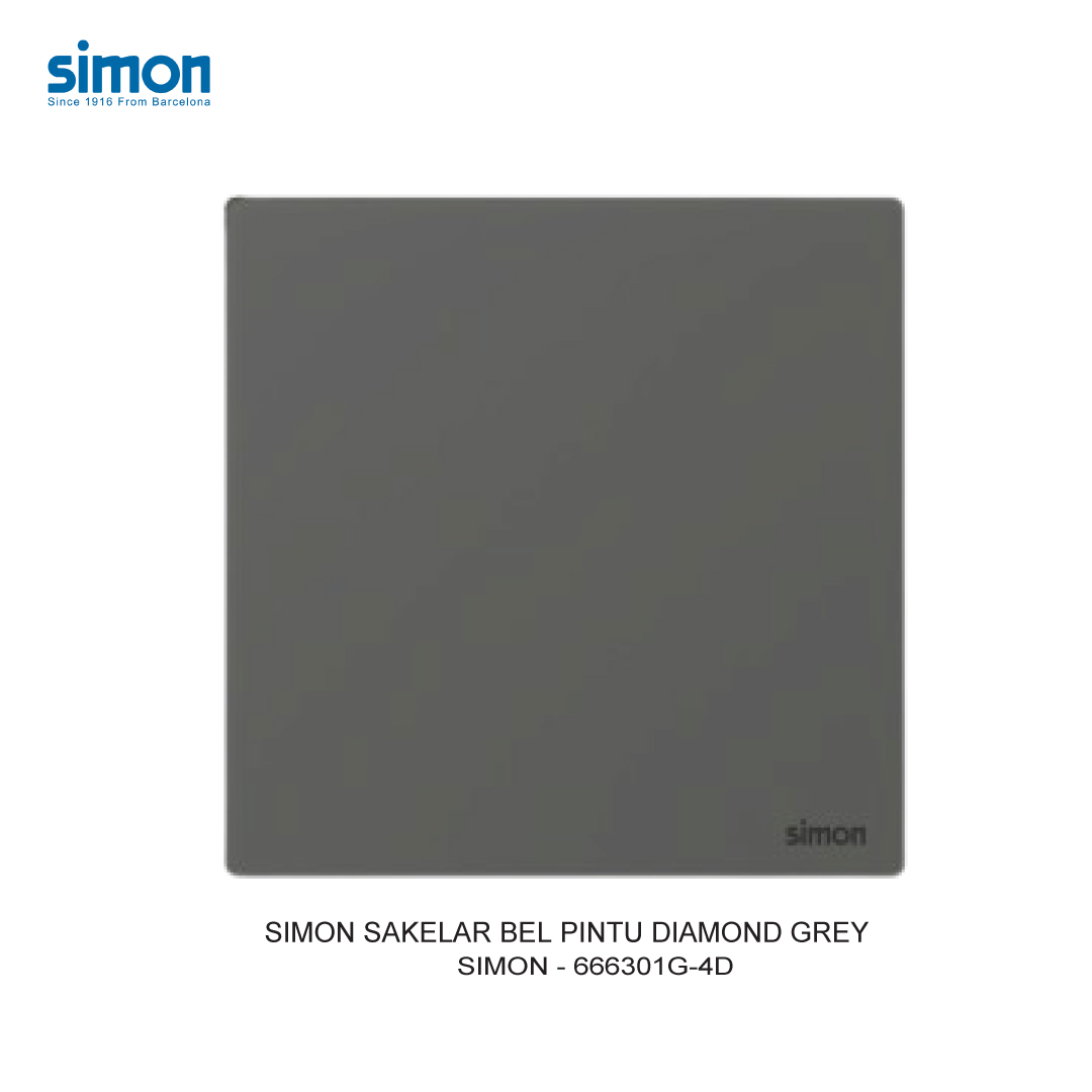 SIMON DOORBELL SWITCH DIAMOND GREY