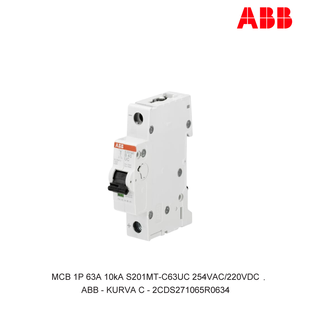 MCB 1P 63A 10kA KURVA C
