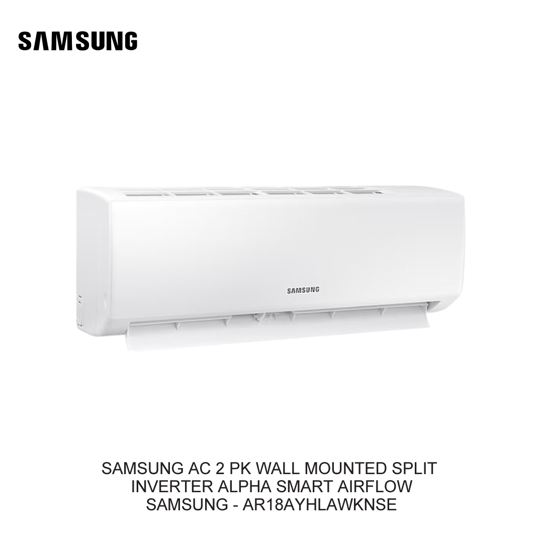 SAMSUNG AC 2 PK WALL MOUNTED SPLIT INVERTER ALPHA SMART AIRFLOW