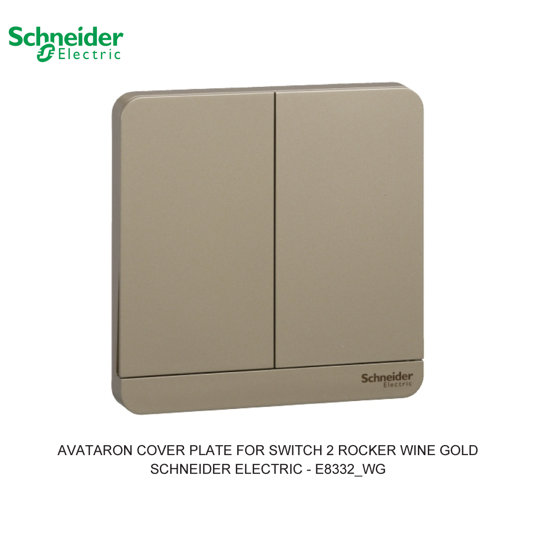 AVATARON COVER PLATE FOR SWITCH 2 ROCKER WINE GOLD