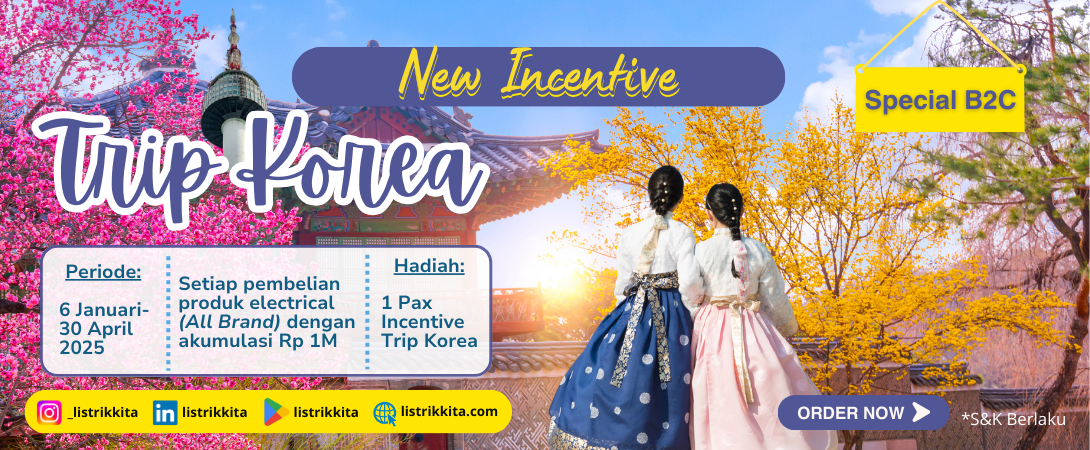 PROMO TAHUN BARU SPECIAL B2C, DAPATKAN HADIAH INCENTIVE TRIP KE KOREA