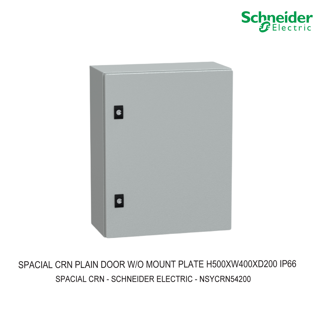 SPACIAL CRN PLAIN DOOR W/O MOUNT PLATE H500XW400XD200 IP66 IK10 RAL7035