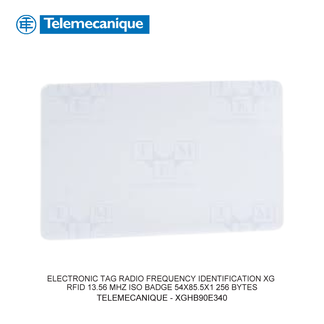 ELECTRONIC TAG RADIO FREQUENCY IDENTIFICATION XG RFID 13.56 MHZ ISO BADGE 54X85.5X1 256 BYTES