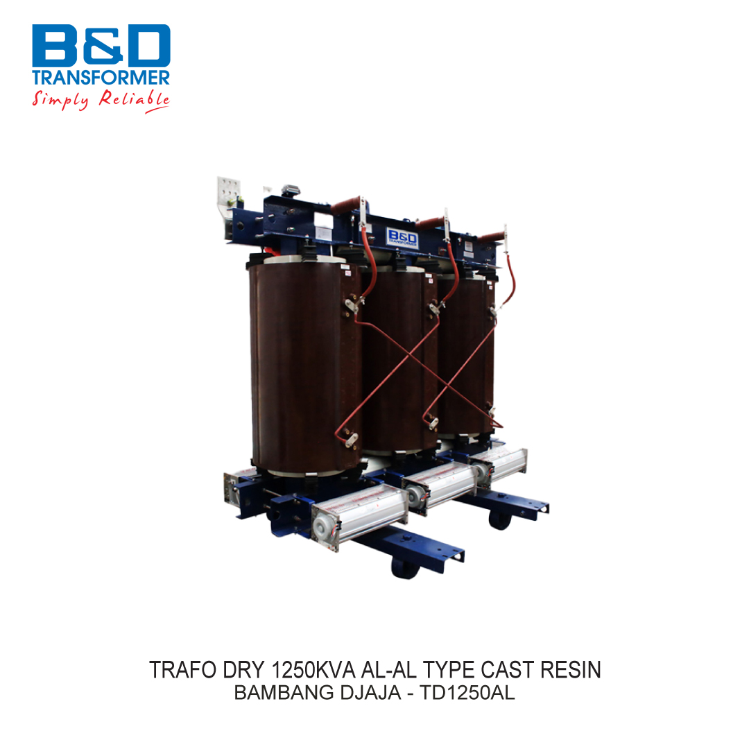 TRAFO DRY 1250KVA AL-AL TYPE CAST RESIN B&D