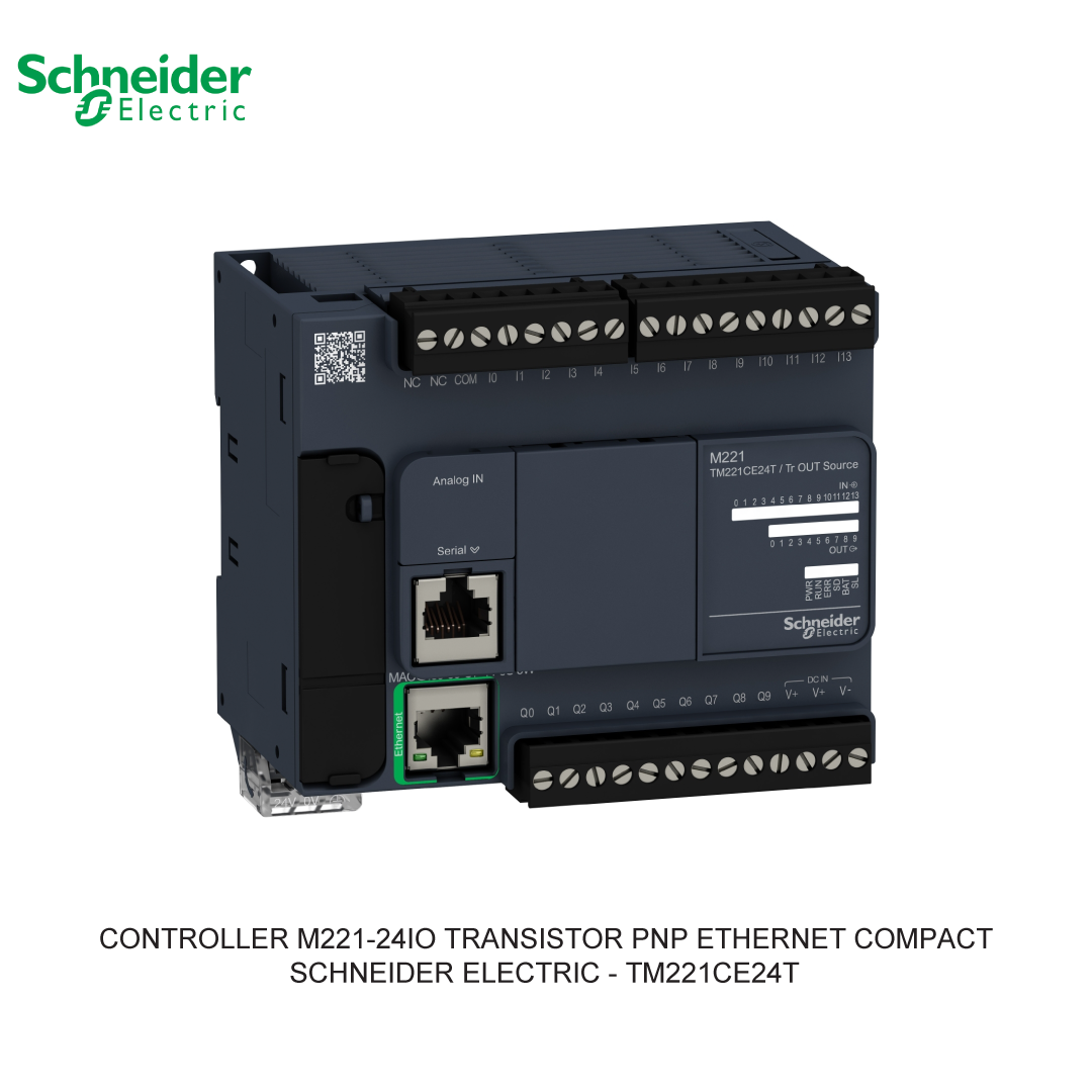 CONTROLLER M221-24IO TRANSISTOR PNP ETHERNET COMPACT