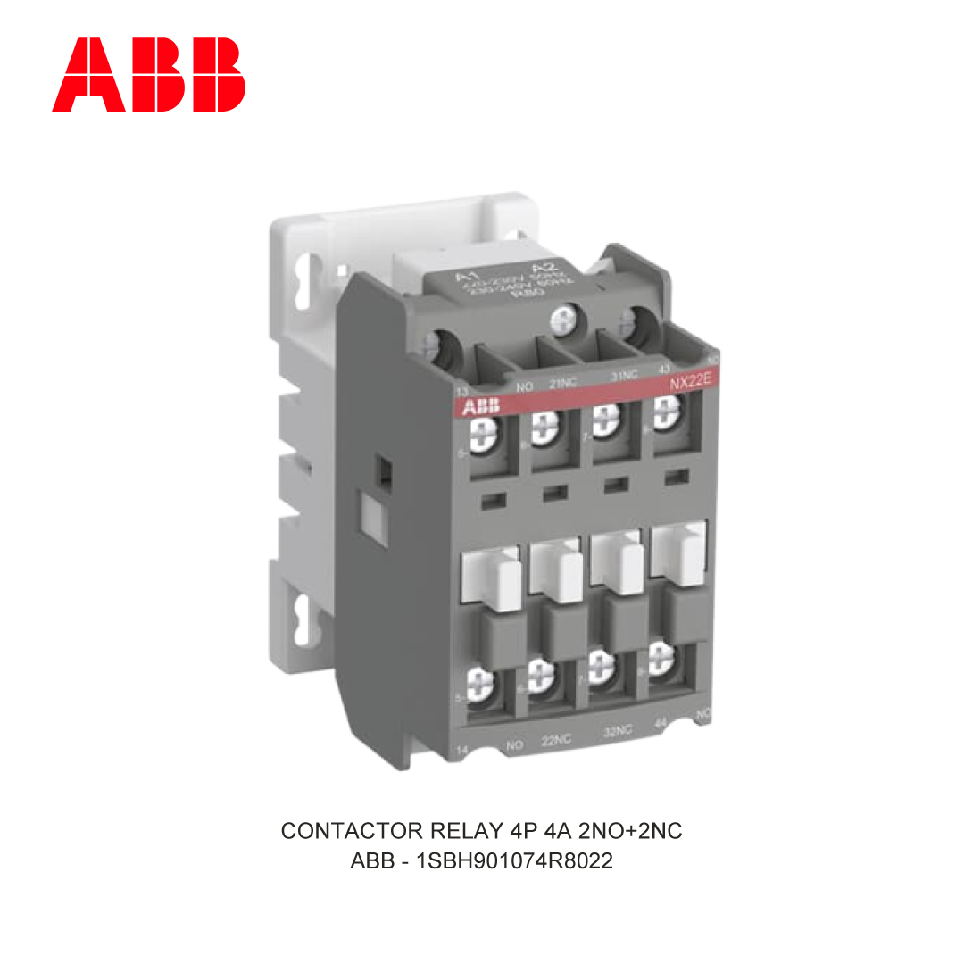 CONTACTOR RELAY 4P 4A AC-15 220-230V 220-230VAC 2NO+2NC