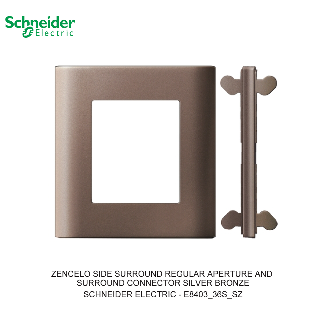 ZENCELO SIDE SURROUND REGULAR APERTURE AND SURROUND CONNECTOR SILVER BRONZE