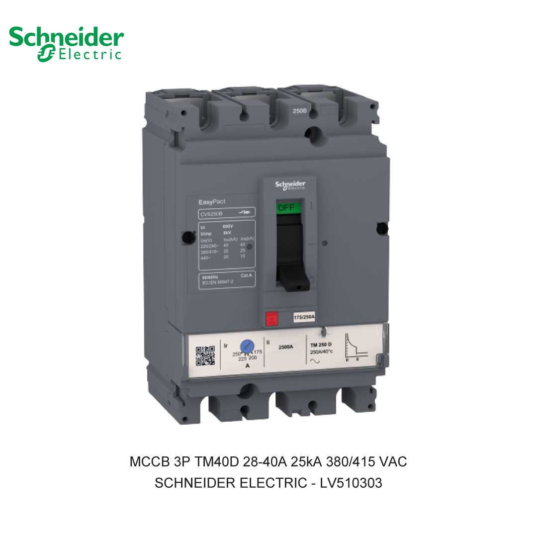 MCCB 3P TM40D 28-40A 25KA 380/415VAC