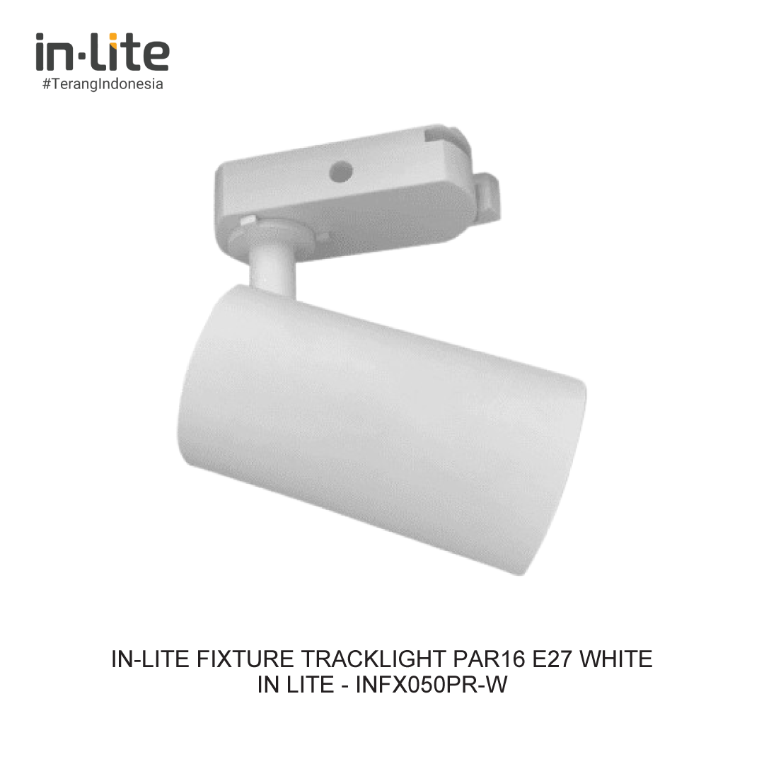 IN-LITE FIXTURE TRACKLIGHT PAR16 E27 WHITE