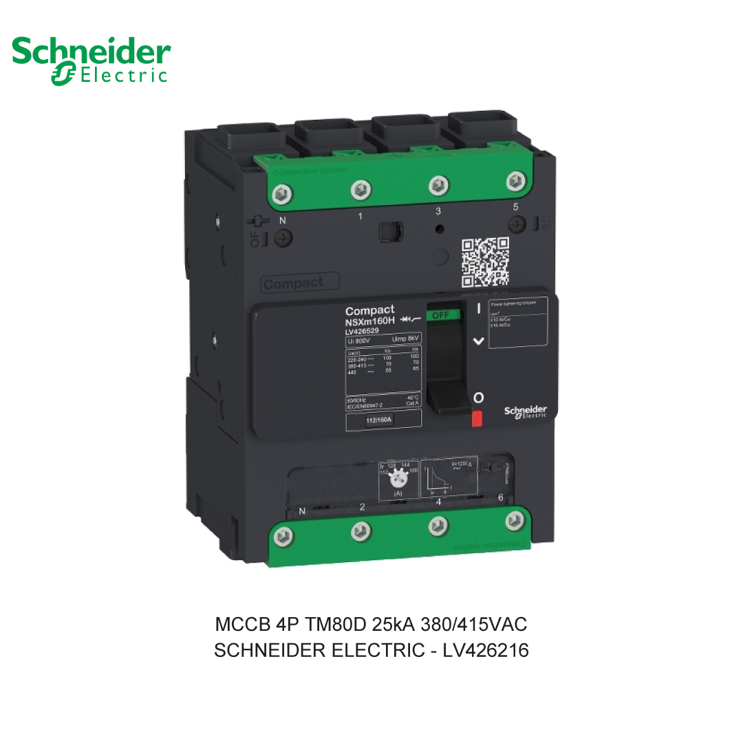 MCCB 4P TM80D 25KA 380/415VAC