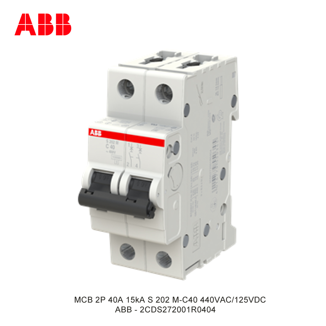 MCB 2P 40A 15kA CURVA C